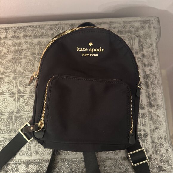 Kate Spade Black Nylon Mini Backpack - Picture 3 of 13